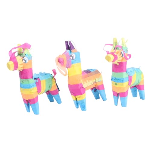 Cabilock 3 Stück Pinata Kinderspielzeug Kinderspielset Minispielzeug Kinderspielzeug Kinderspielzeug Kinderspielzeug Kinderspielzeug Kidcraft Spielset Zuckergefülltes Spielzeug von Cabilock