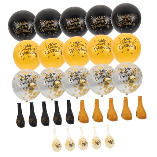 Cabilock 30St Ballonanzug Golddekor kreative Luftballons schwarzgoldene Luftballons Partyballons balloons wasserballons gasballon Geburtstagsparty-Requisite Sichere Latexballons Emulsion von Cabilock