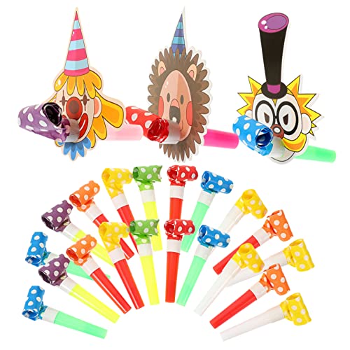 Cabilock 30St Karikatur bläst Drachen The Hallow heeloween Laugh orgie hochzei Musikalisches Spielzeug Geburtstags-Gebläse Krachmacher Blowouts Pfeifen lustige Party-Blowouts-Gebläse Papier von Cabilock