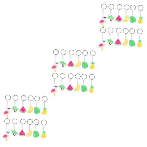 Cabilock 36 Stück Kokosnussbaum Schlüsselanhänger Große Schlüsselanhänger Tragbarer Schlüsselanhänger Dekor Neuheit Schlüsselanhänger Modischer Anhänger Schlüsselanhänger Zubehör von Cabilock