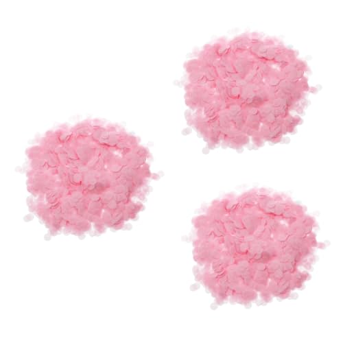 Cabilock 3St Hochzeitskonfetti rosa Seidenpapier metallischer konfettipunkt rosa Dekor rundes Konfetti aus Seidenpapier hochzeit dekoration ballons Hochzeitsdekoration glitzerndes Konfetti von Cabilock