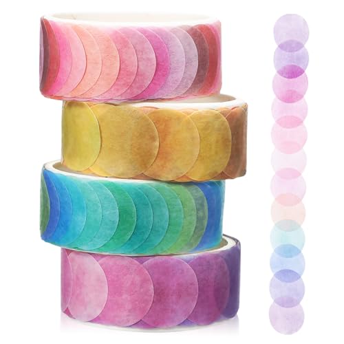 Cabilock 4 Rollen Dekorative Aufkleber Für Fruchtbonbons Stempel-briefband-aufkleber Washi-tape Dünn Scrapbook-klebeband Washi-aufkleber Klebeband Für Abdeckband Lieferungen Papier von Cabilock