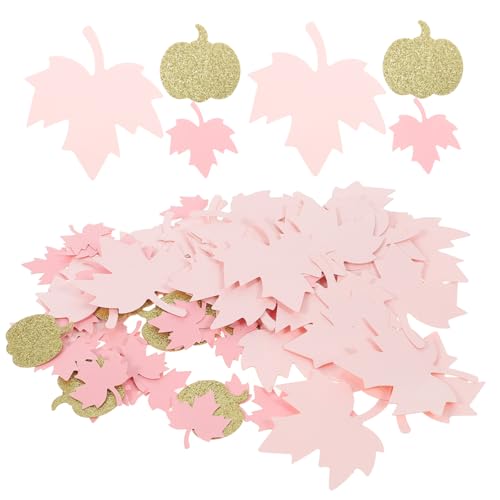 Cabilock 4 Packungen Ahorn-Kürbis-Konfetti Thanksgiving-Konfetti Tischstreuung für Herbstpartys Herbstdeko pumpkin decor thanksgiving dekoration Blatt Konfetti -Dusche-Dekoration Papier von Cabilock