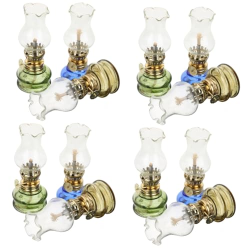 Cabilock 4 Sätze Petroleumlampe Vintage Öllaterne Dochte Nacht Standardlampen Kerze Fackel Blitz Wiederaufladbare Beleuchtung Feuer Gel Sturmlampe Coole Kabellose Lampe 3 Stück * 4 von Cabilock