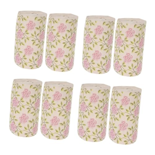 Cabilock 4 Sätze Rollen Sie Toilettenpapier Blumenmuster Personalisiertes Toilettenpapier Rosa Toilettenpapier Brautparty Mexikaner Bunte Servietten Verlobungsservietten Fiesta 2 Stück * 4 von Cabilock