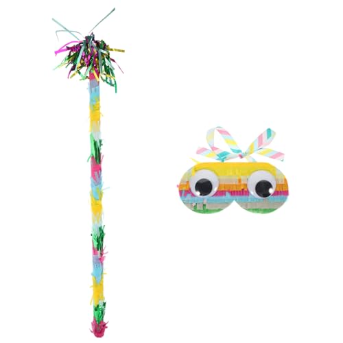 Cabilock 4 Sets Pinata Geburtstagsparty Zubehör Mädchen Spielzeug Krachmacher Sportveranstaltung Geburtstag Krachmacher Lustiges Spiel Spielzeug Piñata Stab Party Krachmacher von Cabilock