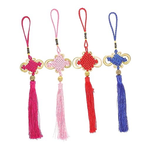Cabilock 4 Stück Anhänger Mit Chinesischem Knoten Quaste Hochzeit Klein Hängend Knotenverzierung Chinesische Glücksknoten Traditionelle Chinesische Anhänger Eisseide Cabilock 4 Stück Anhänger Mit Chinesischem Knoten Quaste Hochzeit Klein Hängend Knotenverzierung Chinesische Glücksknoten Traditionelle Chinesische Anhänger Eisseide von Cabilock
