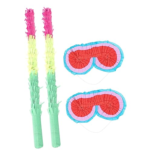 Cabilock 4 Stück Pinata Requisiten Zubehör für Pinata-Spiele Pinata-Stick-Spielzeug 3 Piñata kinderparty spiele partyspiele kinder Piñata-Stick-Dekoration Gläser Pinata Dekoration Papier von Cabilock