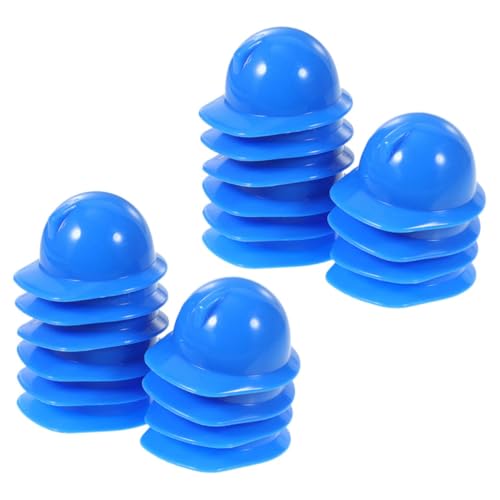 Cabilock 40 Stück Mini-bauhut Verrückte Hüte Baumütze Für Baseball Kappe Partyhüte Für Sonnenhut Gelber Schutzhelm Wellenkappe Neuheit Hüte Gaming-hüte Eimerhüte Blue Plastik von Cabilock