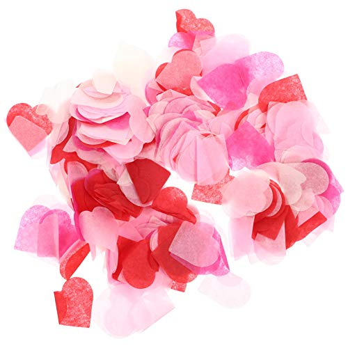 Cabilock 5 Konfetti spaß komfetti feierstahl valentinsdekoration liebstöckel unikal pink funkeln Herz Umschlag Stichworte Ornamente Partydekorationen Zubehör für Hochzeitsfeiern Papier Rosa von Cabilock