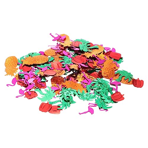 Cabilock 5 Packungen Hawaiianische Konfetti Fotoornamente Hawaiianische Deko Hawaiianische Foto Requisiten Fiesta Dekorationen Party Glitzer Konfetti Strandparty Konfetti Party von Cabilock