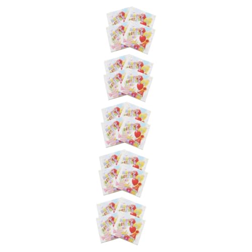 Cabilock 5 Sätze Geburtstag Servietten Party Sachen Party Supplies Partybesteck Party Zubehör Dekorationen Für Die Babyparty Funkeln Servietten Papiercocktail Kleine Servietten 80 Blatt * 5 von Cabilock