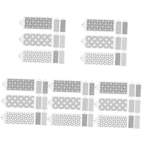 Cabilock 5 Sätze Vorlage Für Weizenährenstreifen Dessertförmchen Kuchenform Fondant Schablonen Keksschablonen Kreis Diy Bastelschablonen Backdruckschablonen Das Haustier 12 Stück * 5 von Cabilock