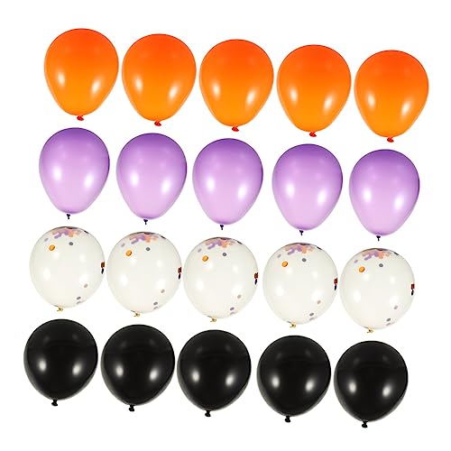 Cabilock 5 Sets Halloween Ballon Orangefarbenes Dekor Einzigartige Ballons Dekor Für Feste Spukhaus Dekorative Ballons Halloween Themenballons Schwarzer Ballon Halloween Ballons von Cabilock