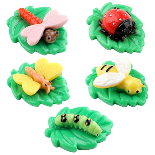 Cabilock 5 Stück Mikro Landschaftsornamente Mini Figuren Mini Dekor Insekten Cabochons Winzige Insekten Anhänger Winziger Anhänger Mini Anhänger Zum Basteln Insekten Anhänger Für von Cabilock