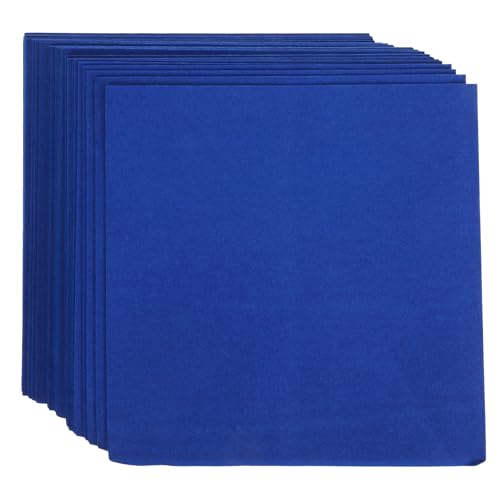 Cabilock 50 Stück Blaue Papierservietten Dekorative Partyservietten Haushaltstischservietten Dekorative Papierservietten von Cabilock