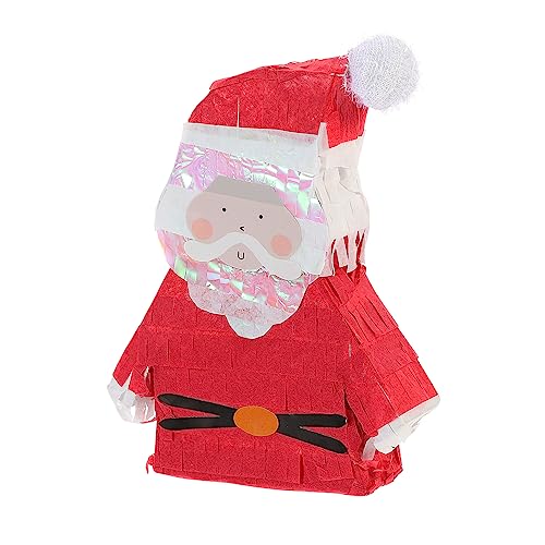 Cabilock 5st Weihnachtspinata Pinata-dekoration Spielzeug Für Draußen Süßigkeiten-schokoladen-pinata Weihnachtsmann Dekoration Pinata-hit-spielzeug Rot Mini Weihnachtstasche Papier Kind von Cabilock
