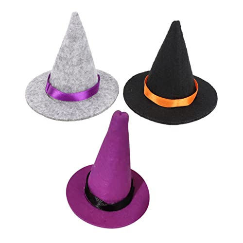 Cabilock 6 Stück Mini Hexenhut Halloween Weinflaschendekorationen Halloween Flaschenhüllen Halloween Partyhüte Halloween Partygeschenke Halloween Kostümhut Hexendekoration Hexenhut von Cabilock