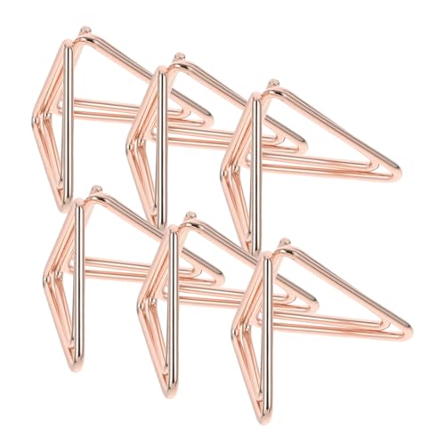 Cabilock 6St Hochzeitsgeschenke für Gäste Festzeltnummern Inhaber Kredit Zahlen hochzeitsdeko schreibtisch organiser bildregal Tischnummernhalterständer Partyzubehör Metall Rose Gold von Cabilock