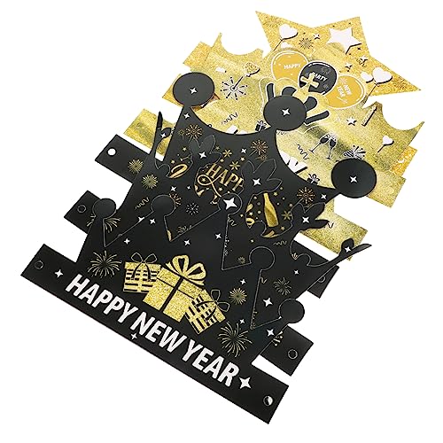 Cabilock 6St Papierhut für Silvester Partyhut neujahrsfeier hüte frohes neues jahr kappen Krone silvester party zubehör new year decoration 2024Papierhut Papierhutzubehör für das neue Jahr von Cabilock