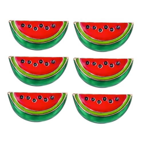 Cabilock 6er Set Wassermelonen Broschen Anstecker Für Kleidung Kreative Mode Accessoires Im Frucht Design Ideal Als Sweater Clips Und Für Verschiedene Anlässe von Cabilock