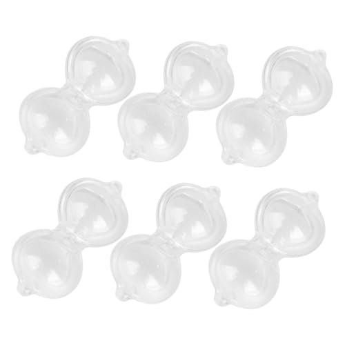 Cabilock 6pcs Mini -sandglas Augenmuscheln Zur Augenspülung Netter Timer Schlüsselanhänger Für Süße Küchentimer Zeitschaltuhr Für Wasseruhr Zappelspielzeug Plastik Weiß von Cabilock