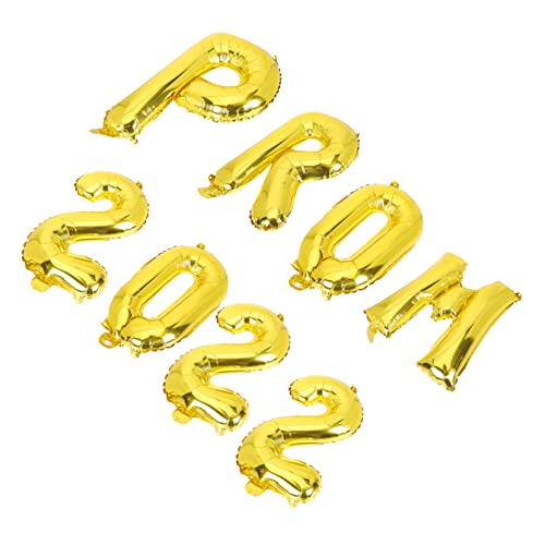 Cabilock 8 Stk Abschlussballon-Set Luftballons Girlande Ballonmodellbausatz Ballonclips balloons wasserballons Zubehör für Abschlussfeiern dekoratives Ballondekor Aluminiumfolie Golden von Cabilock