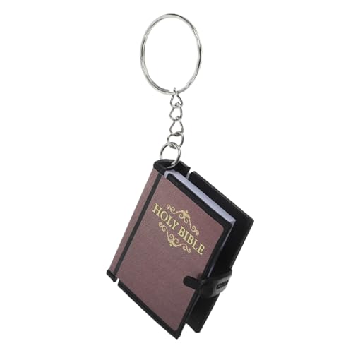 Cabilock 8Pcs Bibelschlüsselkette Little Bibeln Schlüsselbiain Mini Verse Schlüsselketten Katholische Bibel Religiöse Schlüsselhalter Tasche Bibel Die Bibelanhänger Bibel Tabs Medal Vers von Cabilock