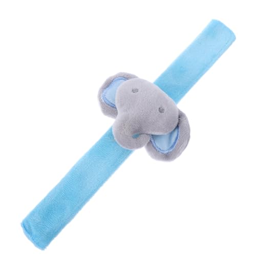 Cabilock Armband geburtstagsgeschenk weicher Hund Giraffe Plüsch Elefant Haustier Plüsch-Schnapparmbänder dekorative Armbänder Tierschnapparmbänder Tier-Slap-Band Sky-blue von Cabilock