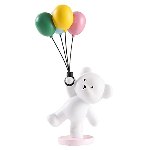 Cabilock Bärenballonstatue Zahlenballons Figuren Für Kinder Tafelaufsatz Mit Tieren Tierstatue Trägt Landschaftsornamente Bärenfigur Tierspielzeugfiguren Bär Figur Harz Colorful von Cabilock