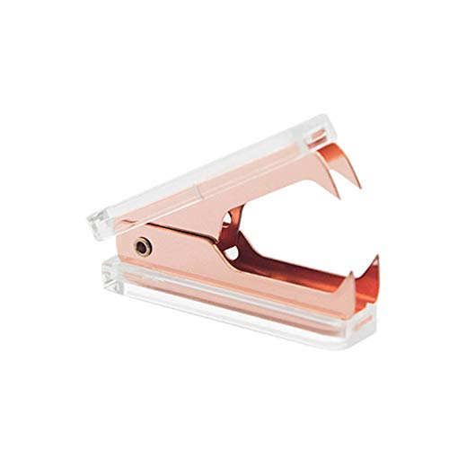 Cabilock Büro Staple Remover 1PC- Hefter Entferner Werkzeug Rose Gold Büro Schule Schreibtisch Zubehör von Cabilock