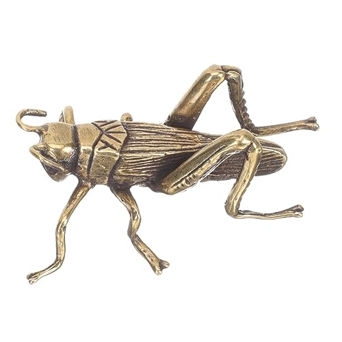 Cabilock Cricket-Ornamente Messing-herdgrillen Fengshui-Figur Aus Messing Kaminsims Messing Figur Cricket-Figur Kamin-Herd-dekor Cricket-Statue-skulptur Kricket Büro Schreibtisch Geschenk von Cabilock