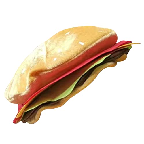 Cabilock Lustiger Hamburger Hut Kreatives Burger Headgear Für Partys Karneval Und Kostümpartys Einzigartiger Gelber Partyhut Als Witziges Accessoire Für Erwachsene Und von Cabilock