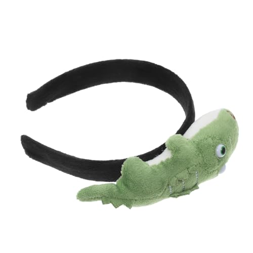 Cabilock Entzückendes Krokodil Stirnband Haar Accessoire Ausgestopftes Krokodil Puppen Stirnband Für Party Kostüme Cosplay Niedlicher Tier Haarreifen von Cabilock