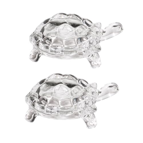 Cabilock Exquisites Schildkröten-kunsthandwerk Aus Glas Mini-schildkröte Schildkröten-Ornament für Das Home Office von Cabilock