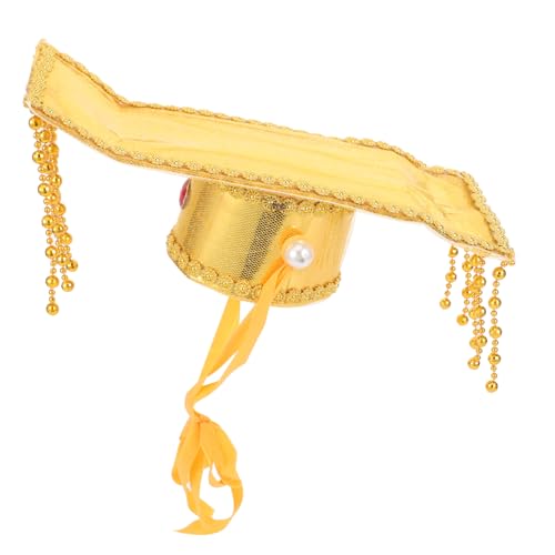 Cabilock Festliche Kopfbedeckung -hut Kopfbedeckung Des Alten Kaisers Cosplay-hut Alter Kaiserhut Cosplay-partyhut Cosplay-kopfbedeckung Sombrero Kostüm Prinz Golden Plastik von Cabilock