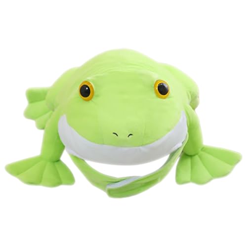 Cabilock Froschhaube party dekoration Partyhut verrückter Frosch Kindermütze Quallenhut Frosch Hut Hoodies Plüsch-Cosplay-Hut Trachtenhüte für Erwachsene Plüschmütze Light Green von Cabilock