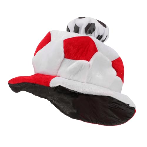 Cabilock Fußballmütze football cap sporty cap Fußballspiel-Hut- Partyhut aus Filz Fußballspielkappen Party-Fußballhut Sportmützen Kopfschmuck dekorativer Fußballspielhut Wolle von Cabilock