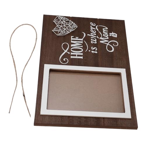 Cabilock Gewickelter Bilderrahmen Bildtafel Halter Transparent Engagierter Fotorahmen Mini Planke Familie Für Den Tisch Rahmenwandbild Niedlich Vintage-rahmen Heim Holz Khaki von Cabilock