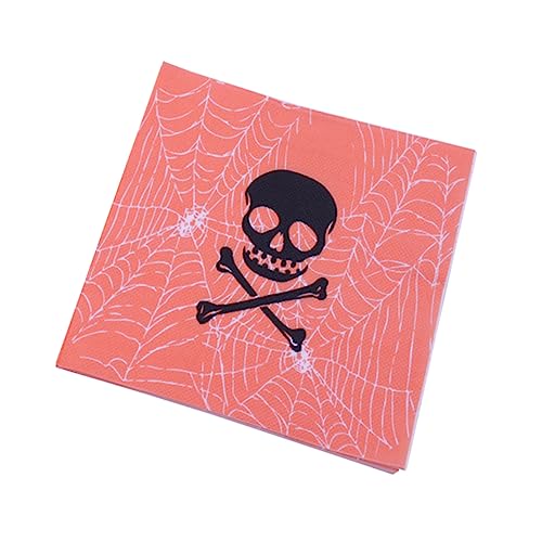 Cabilock Halloween-Servietten halloween tischdecke halloween table cloth Getränkeservietten -Party-Serviette küchentücher Halloween-Papierservietten Halloween-Schädelservietten von Cabilock