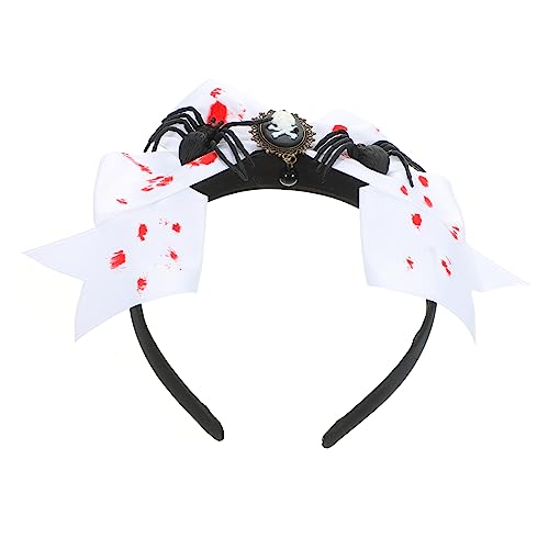 Cabilock Halloween-Totenkopfhaar halloween headband haarband halloween Spinnen Haarband Party verkleiden sich Haarreifen Stirnbänder Halloween-Kopfschmuck Stirnband im Halloween-Stil Stoff von Cabilock