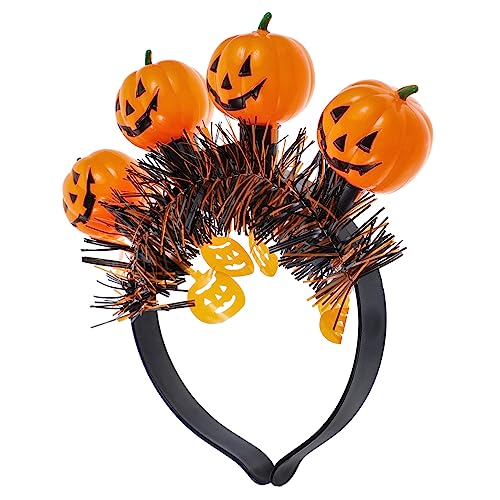 Cabilock Halloween-kürbis-geist-gesichts-stirnband Kopfbedeckung Für Halloween-partykostüme Halloween-party-fotostand-requisiten Leuchtende Stirnbänder -stirnband Haarband Plastik von Cabilock