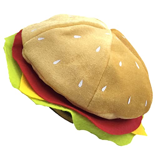 Cabilock Lustige Hamburger ütze Für Partys Kreative Burger Kopfbedeckung Im Beret Stil Für Damen Ideal Als Requisit Für Kostüme Und Feierlichkeiten Perfekt Für Burger Fans Und Events von Cabilock