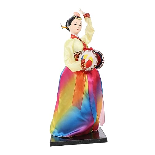 Cabilock Hanbok Puppe Koreanische Kleidung Kleidung Im Koreanischen Stil Braut Hochzeit Puppe Frau Häkelpuppe Koreanische Kleidung Koreanische Hanbok Trommelpuppe Koreanische von Cabilock