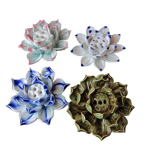 Cabilock Heimzubehör Räucherstäbchen-Ornamente Esstisch Mittelstücke Desktop-Dekoration Lotus-Handwerk Tischdekoration Adornos para Mesa De Dekorationen Für Zuhause DIY-verzierung Green von Cabilock