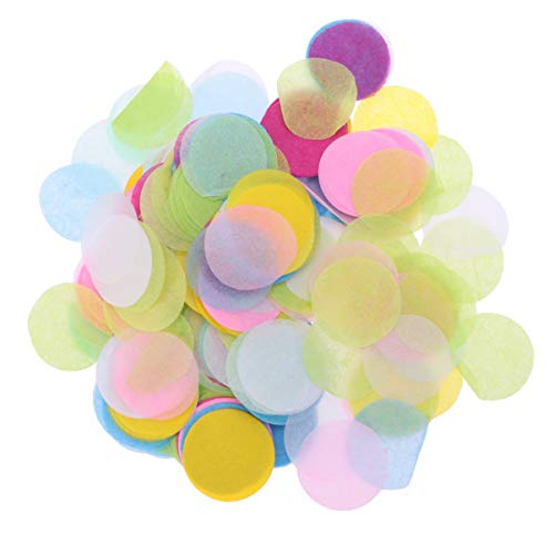 Cabilock Hochzeitskonfetti Hochzeitsballons Buntes Konfetti Kreise Aus Seidenpapier Konfetti Für Die Hochzeit Konfetti Streuen Tischkonfetti Konfetti Aus Seidenpapier Colorful von Cabilock