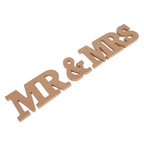 Cabilock Hochzeitsschild Aus Holz Herr Und Frau Tischschild Hochzeitsschild Dekor Freistehendes Hochzeitsschild Herr Und Frau Unterschreiben Herr Und Frau Tischdekoration Khaki Mdf von Cabilock