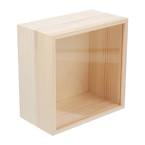 Cabilock Holz-Geschenkbox Mit Schiebedeckel Unlackierte Holzkiste 7 86 X 7 8 Cm. 86X3. Kleiner 93-Zoll-Aufbewahrungsbehälter Mit Transparentem Acryldeckel von Cabilock