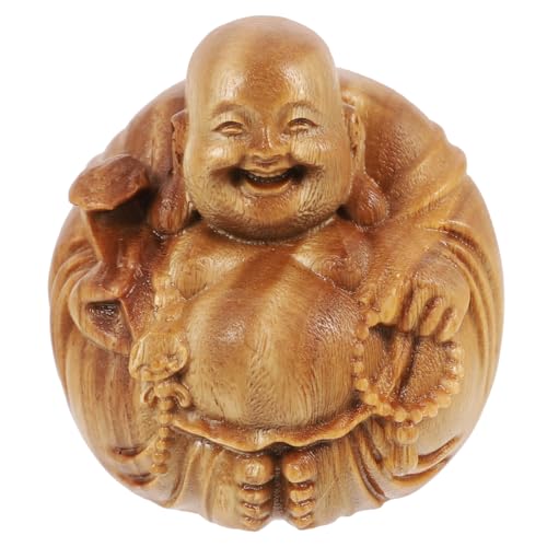 Cabilock Holzfigur Maitreya Buddha Dekoration Handgeschnitzte Statue für Wohnzimmer Schreibtisch Design Farblich Zufällig Dekoratives Element für Kreative Raumgestaltung Cabilock Holzfigur Maitreya Buddha Dekoration Handgeschnitzte Statue für Wohnzimmer Schreibtisch Design Farblich Zufällig Dekoratives Element für Kreative Raumgestaltung von Cabilock
