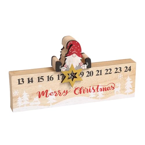 Cabilock Weihnachtsferien Adventskalender Kalenderverzierungen Baum Advent Ereignis Weihnachten Geburt Girlande Holz Christmas Decorations von Cabilock